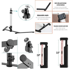Tripé para Ring Light com Suporte para Celular
