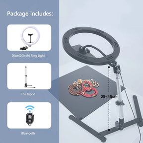 Tripé para Ring Light com Suporte para Celular