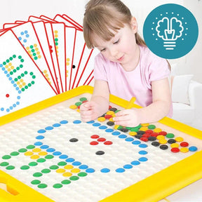 Prancheta Magnética Grande para Desenho Infantil Quadro de Pontos Magnéticos Montessori