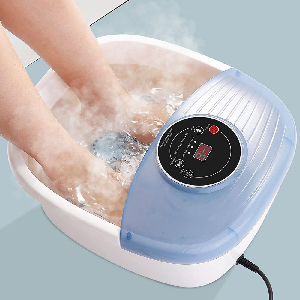 Massageador de Pés com Vibração e Controle de Temperatura