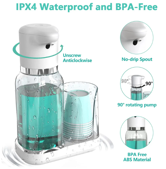 Dispensador Automático de Enxaguante Bucal