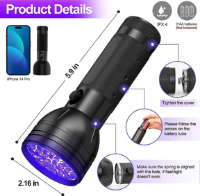 Lanterna UV de Luz Negra