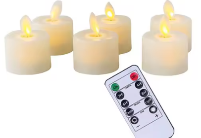6 Velas Sem Chama Realistas Com Controle Remoto