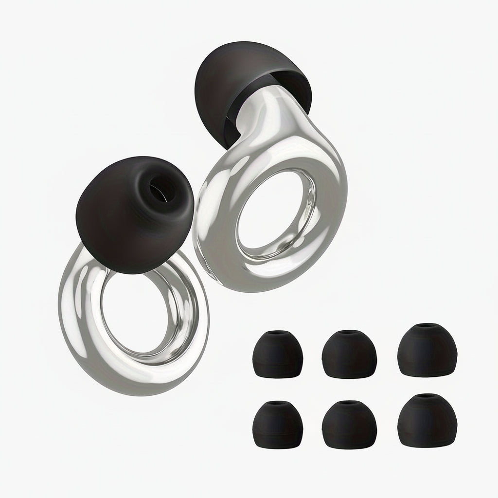 Protetores Auriculares de Silicone Reutilizáveis com Cancelamento de Ruído para Dormir
