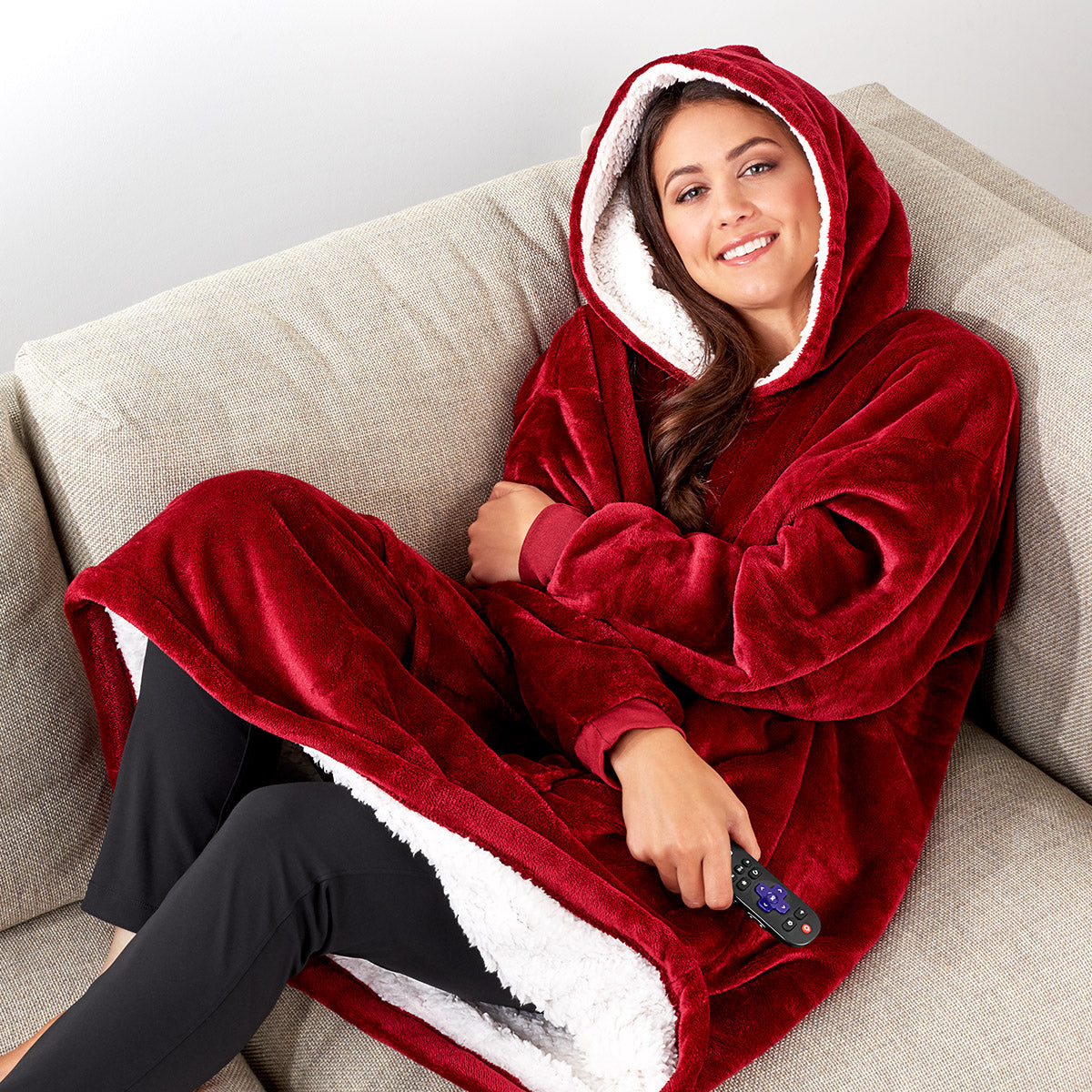 Moletom Cobertor Feminino Oversized de Vestir