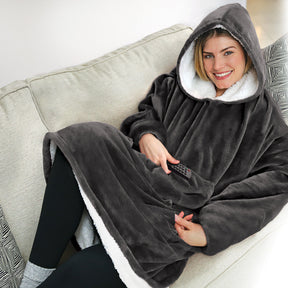 Moletom Cobertor Feminino Oversized de Vestir