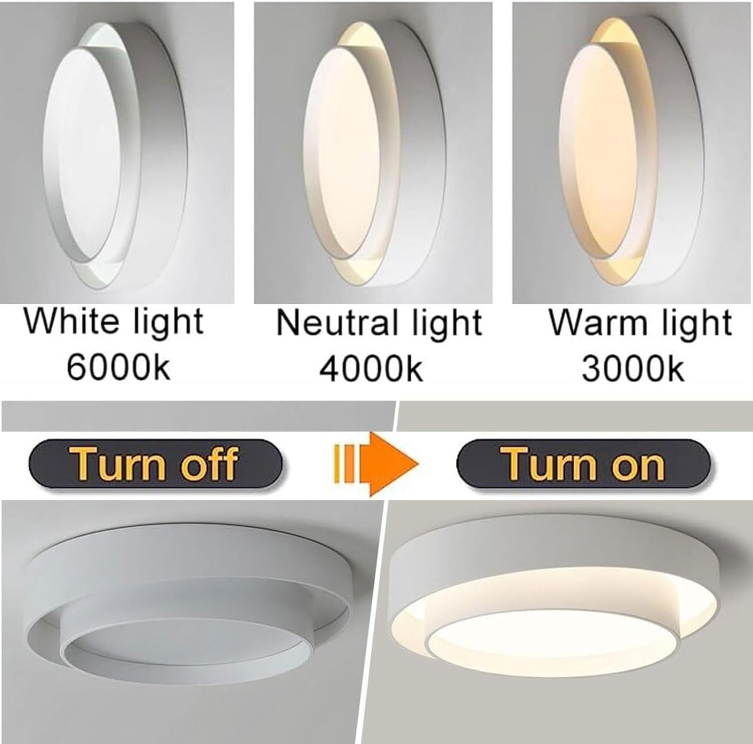 Nordic Round LED Ceiling Light | Modern Minimalist Design
