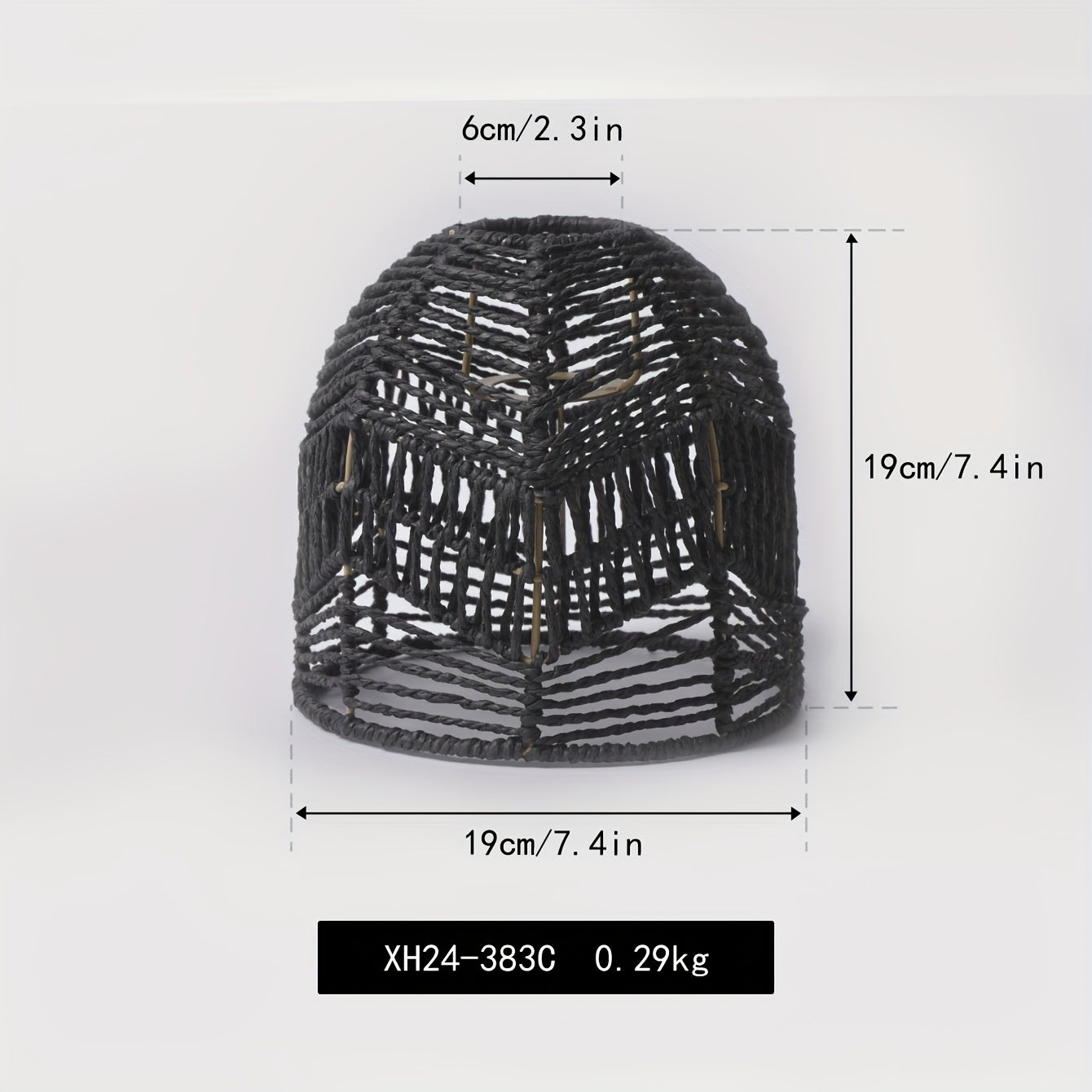 Cúpula de Pendente em Corda Tecida à Mão | Design de Lustre Rústico de Fazenda