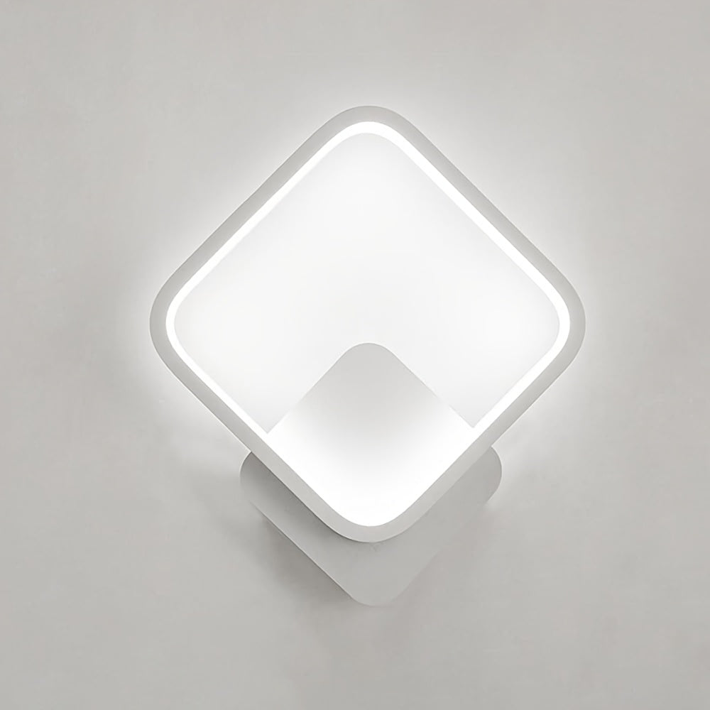 Luminária de Parede LED Quadrada Moderna | Iluminação Geométrica Minimalista