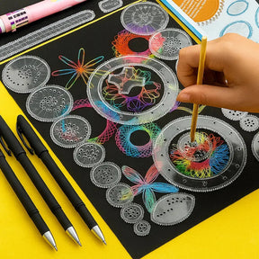22-Piece Spiral Ruler Set – Creative Drawing, Geometric Patterns & Kids-Friendly