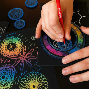 22-Piece Spiral Ruler Set – Creative Drawing, Geometric Patterns & Kids-Friendly