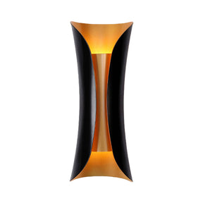Arandela de Parede Modern Curl | Luminária de Parede Interna de Metal Preto