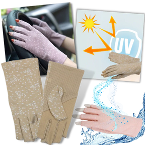 Stylish UV-Protective Cotton Gloves