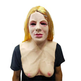 Realistic Full Face Latex Halloween Mask – Cosplay & Costume Wear