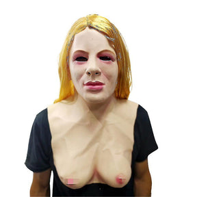 Realistic Full Face Latex Halloween Mask – Cosplay & Costume Wear