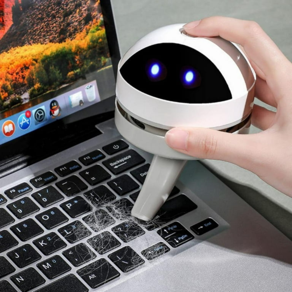 Mini Robô Aspirador de Mesa Compacto com Carregamento USB