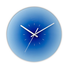 Sunset Glass Wall Clock | Modern Gradient Design