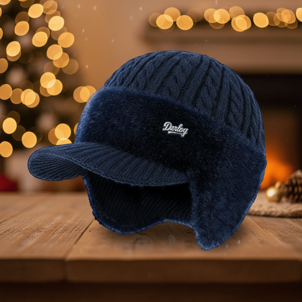 Gorro de Inverno Estilo Trapper com Proteção de Orelhas, À Prova de Vento e Forro de Pelúcia