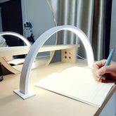Crescent Moon LED Desk Lamp | Adjustable USB Metal Light