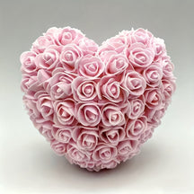 Presente de Dia das Mães Coração de Rosa Decoração de Mesa de Flor Artificial