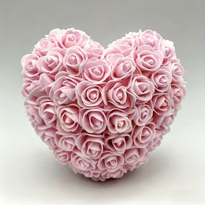 Presente de Dia das Mães Coração de Rosa Decoração de Mesa de Flor Artificial