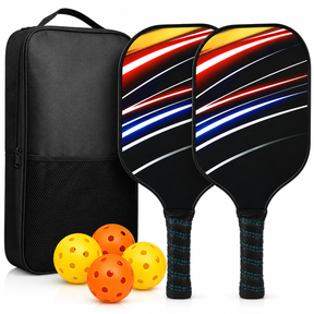 Conjunto de Raquetes de Pickleball em Grafite Leve com Bolas