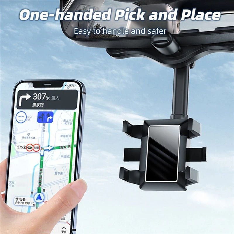 Rearview Mirror Phone Holder
