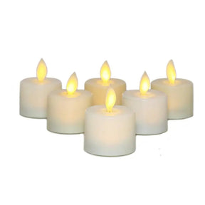 6 Velas Sem Chama Realistas Com Controle Remoto
