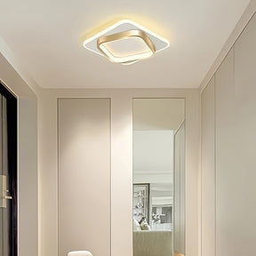 Luminária de Teto LED Quadrada Moderna | Plafon Geométrico Minimalista