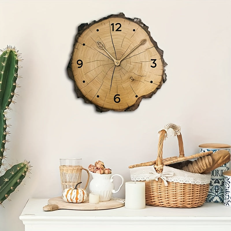 Rustic Wood Slice Wall Clock | Natural Log Design Home Decor