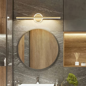 Arandela de LED Luxe | Luminária de Parede Minimalista Preta e Dourada