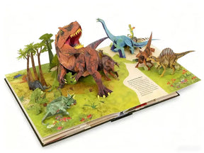 Livro 3D Pop-Up de Dinossauros - Uma Fascinante Jornada Interativa aos Tempos Pré-Históricos