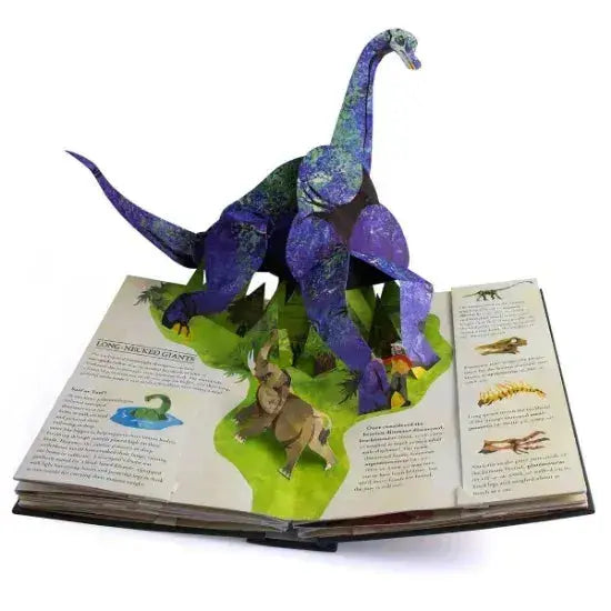 Livro 3D Pop-Up de Dinossauros - Uma Fascinante Jornada Interativa aos Tempos Pré-Históricos