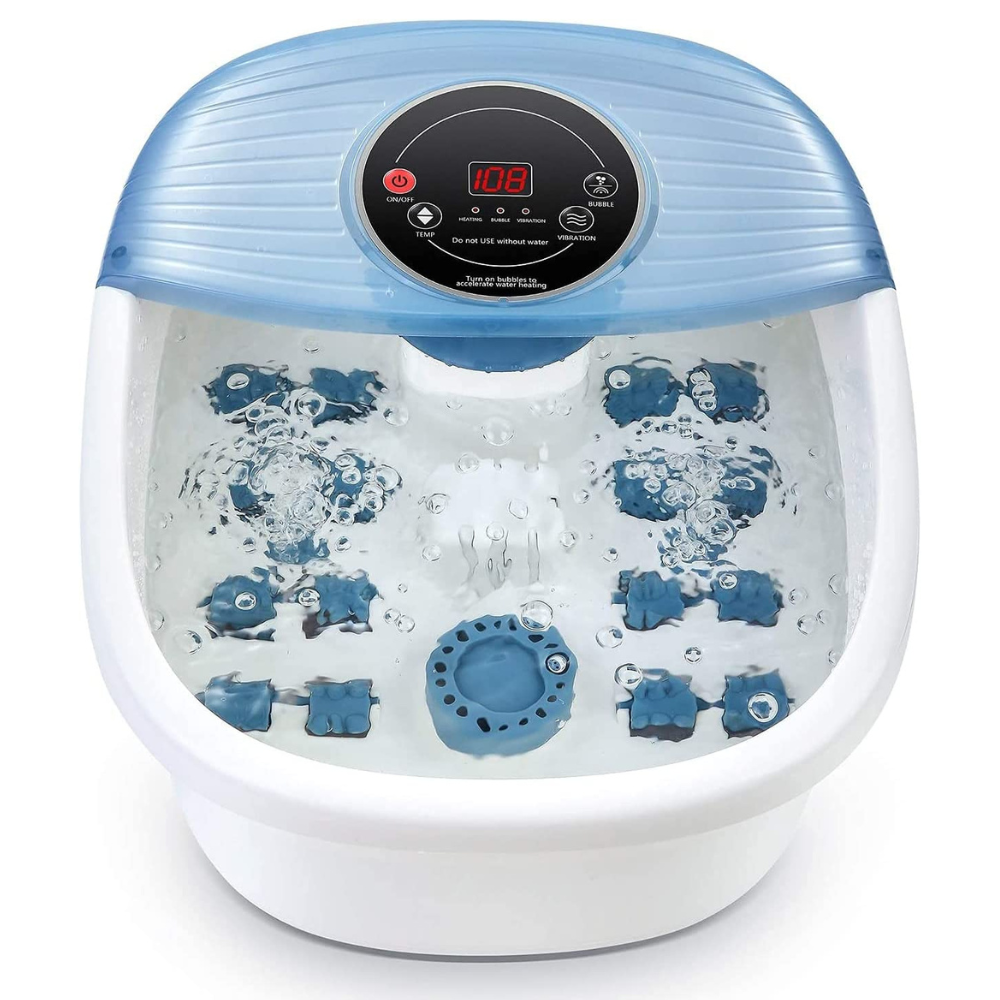Massageador de Pés com Vibração e Controle de Temperatura