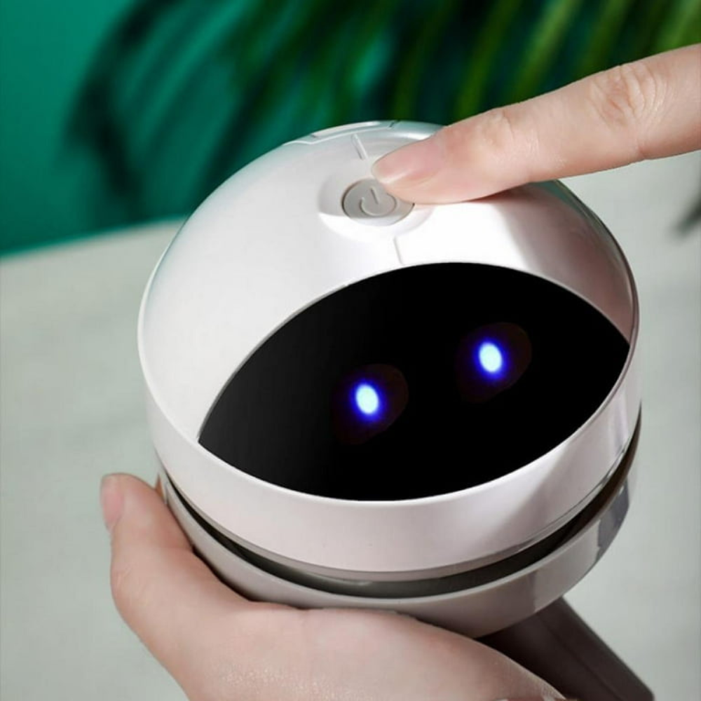 Mini Robô Aspirador de Mesa Compacto com Carregamento USB