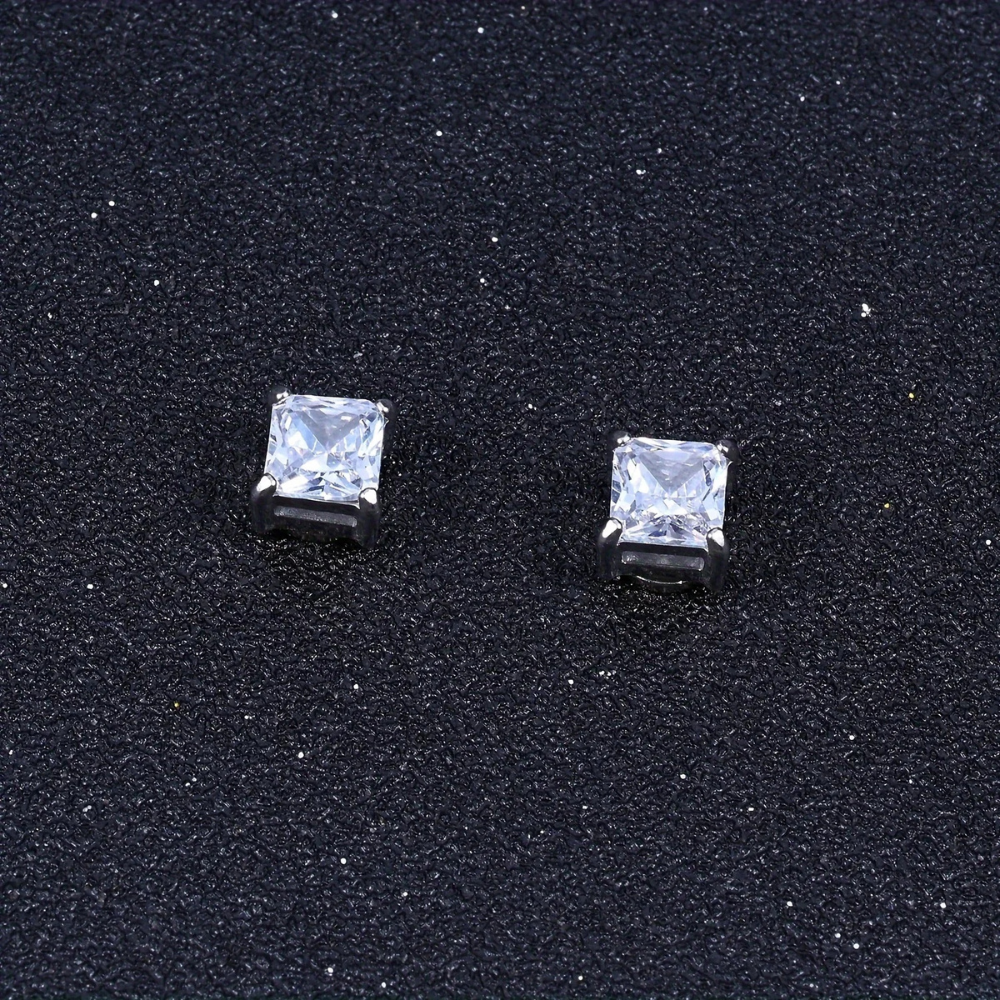 Brincos de Pressão Premium Unissex com Design de Cristal Magnético