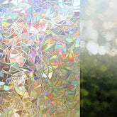Decorative Rainbow Window Stained Glass Effect Privacy Film