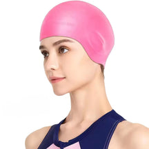 Silicone Swim Cap with Ear Protection – HydroFit Waterproof Design