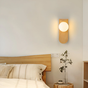 Scandinavian Wooden LED Wall Lamp – Minimalist Sconce – product image 2