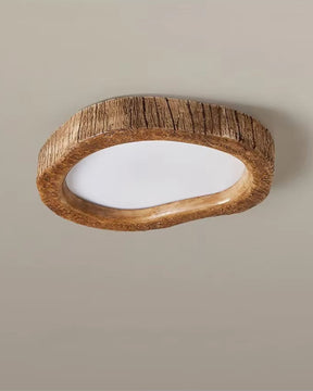 Luminária de Teto Le Halo Bois | Lâmpada LED com Estilo Rústico em Madeira