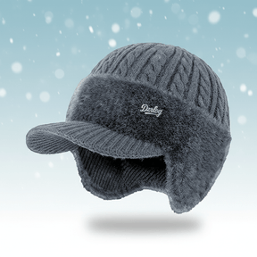 Gorro de Inverno Estilo Trapper com Proteção de Orelhas, À Prova de Vento e Forro de Pelúcia