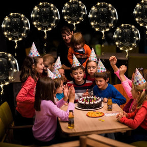 LED Balloon Set of 10 – Warm Glowing Light & Reusable Party Decoration