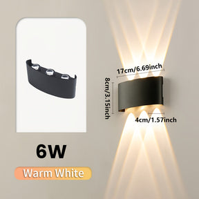 Modern Dual Beam LED Wall Light | Indoor & Outdoor IP55