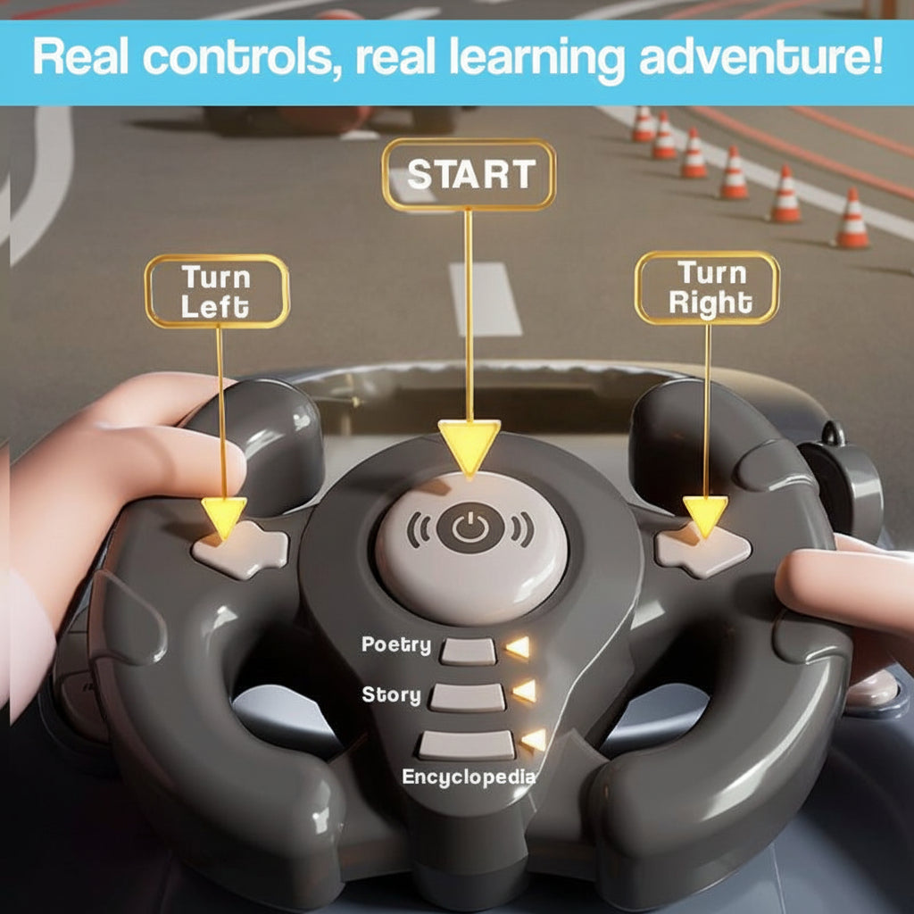 Brinquedo Volante Interativo para Console de Jogo de Corrida