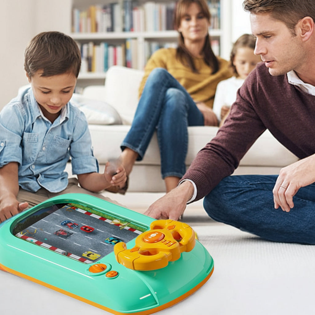 Brinquedo Volante Interativo para Console de Jogo de Corrida