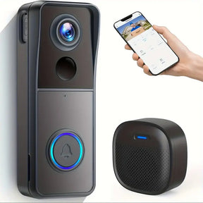 Campainha de Vídeo Wi-Fi Sem Fio