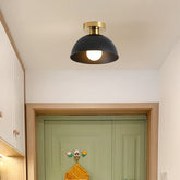 Modern Semi-Flush Ceiling Lamp | Matte Metal Finish