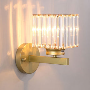 Crystal Wall Light | Modern Glass & Iron Sconce