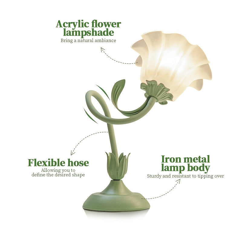 Floral Table Lamp | USB Powered