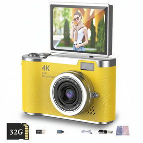 Câmera Digital 4K com Tela Articulada, 48MP, Zoom 8X, Foto e Vídeo Compacta